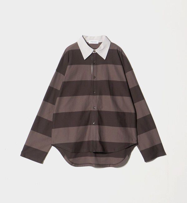 ATTISESSION「＜ATTISESSION＞コットン ビッグ ラグビー シャツ」|Tシャツ・カットソー|