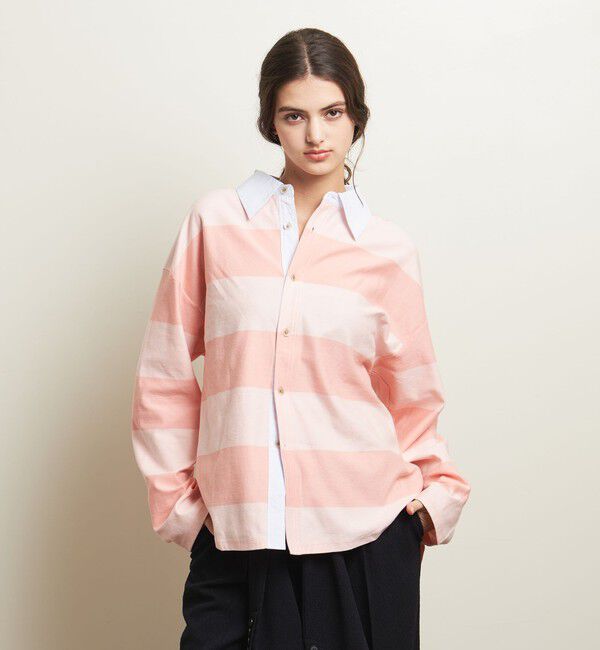 ATTISESSION「＜ATTISESSION＞コットン ビッグ ラグビー シャツ」|Tシャツ・カットソー|SHERBET