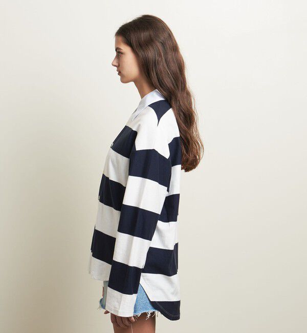 ATTISESSION「＜ATTISESSION＞コットン ビッグ ラグビー シャツ」|Tシャツ・カットソー|