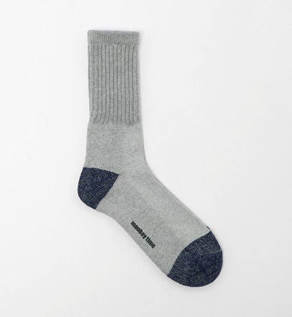 MONKEY TIME「ルーズ リブ ソックス」|ソックス|MD.GRAY