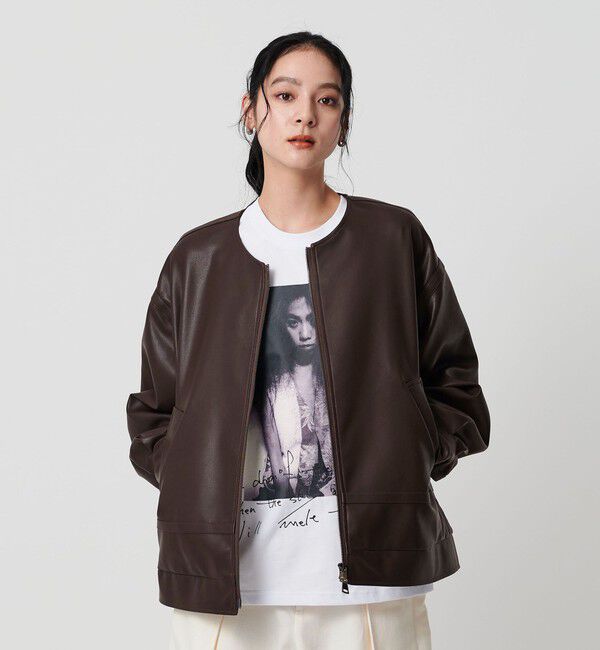 BEAUTY&YOUTH UNITED ARROWS「【WEB限定】レザーライク 2WAYブルゾン」|ブルゾン・スタジャン|