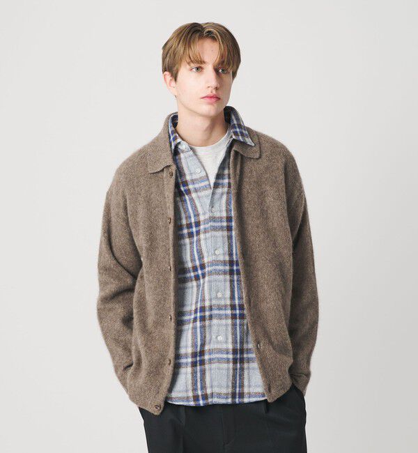 beauty & youth セレオリ ブラッシュド ヤク ニット ジャケット ブラッシュド ヤク ニット ジャケット（BEAUTY&YOUTH UNITED ARROWS