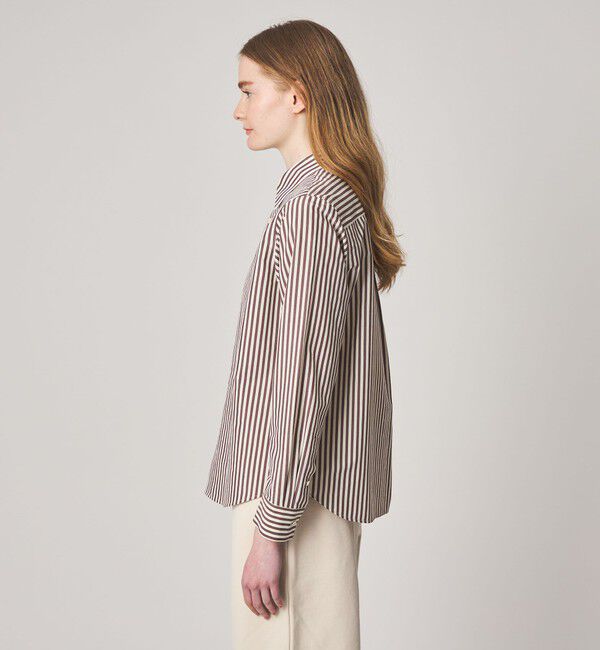 STEVEN ALAN「＜Steven Alan＞コットン キュプラ ストライプ シャツ」|シャツ・ブラウス|