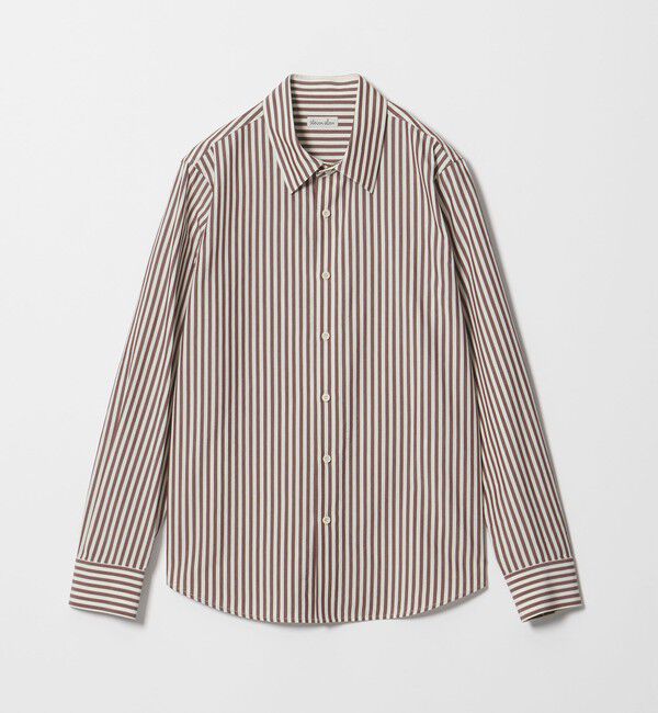 STEVEN ALAN「＜Steven Alan＞コットン キュプラ ストライプ シャツ」|シャツ・ブラウス|
