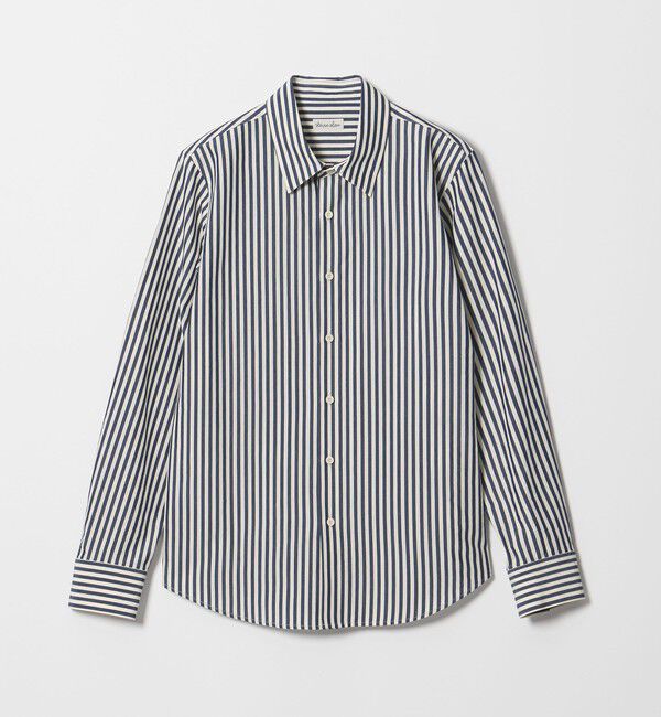 STEVEN ALAN「＜Steven Alan＞コットン キュプラ ストライプ シャツ」|シャツ・ブラウス|