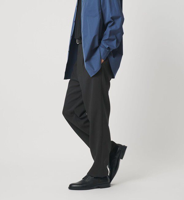 BEAUTY&YOUTH UNITED ARROWS「メランジ ダブルクロス 1プリーツ アジャスト パンツ NO.7」|チノ|