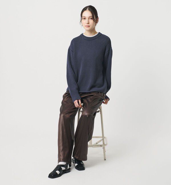 BEAUTY&YOUTH UNITED ARROWS「フェード クルーネックニットプルオーバー」|ニット・セーター|