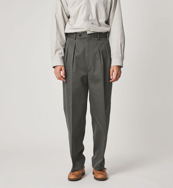 STEVEN ALAN「＜Steven Alan＞ ウエポン ニドム イン ツープリーツ ドレス トラウザーズ」|スラックス|