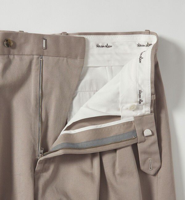 STEVEN ALAN「＜Steven Alan＞ ウエポン ニドム イン ツープリーツ ドレス トラウザーズ」|スラックス|