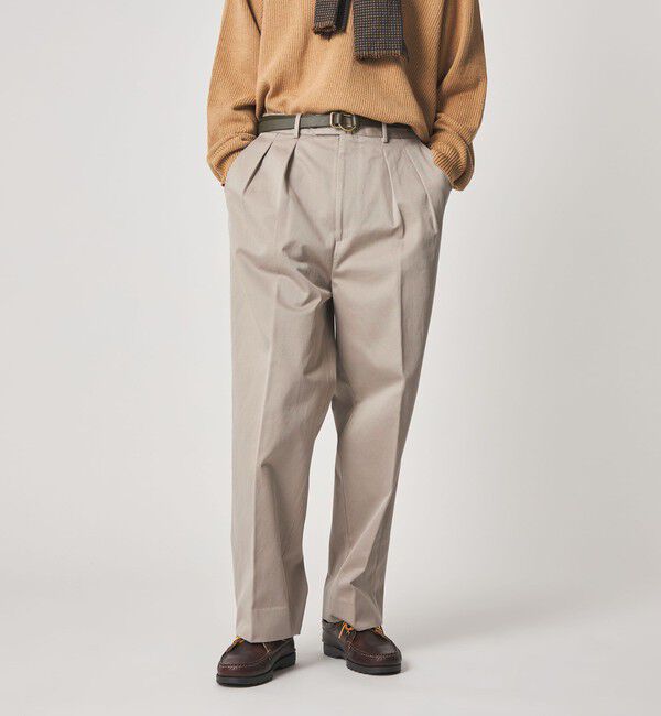 STEVEN ALAN「＜Steven Alan＞ ウエポン ニドム イン ツープリーツ ドレス トラウザーズ」|スラックス|