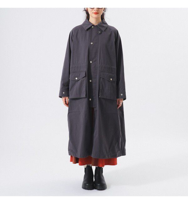 BEAMSBOY「コットン ナイロン ヘム アジャスト コート」|ダッフルコート|