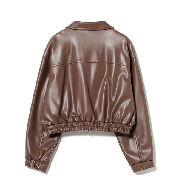 Ray BEAMS 「フェイクレザー ジップ ブルゾン」|ブルゾン・スタジャン|