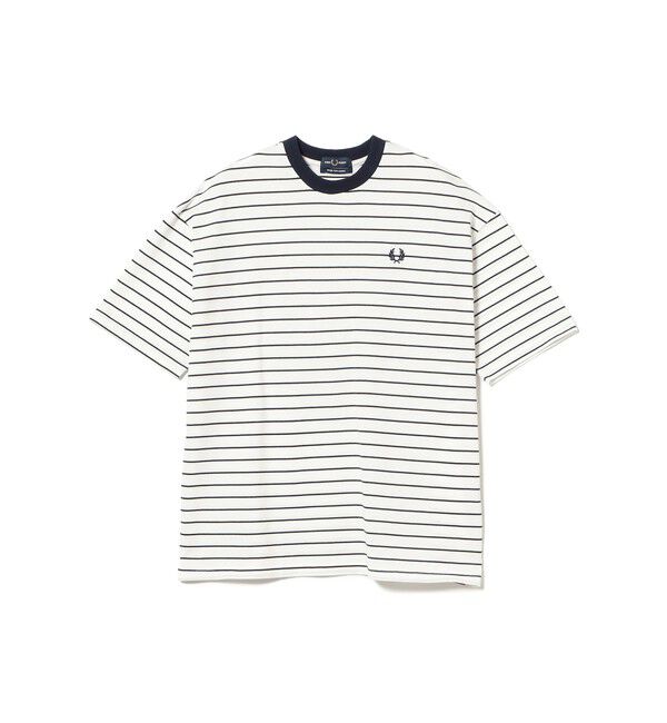 BEAMS「【別注】FRED PERRY / RELAXED STRIPE PIQUE T-SHIRT」|Tシャツ・カットソー|