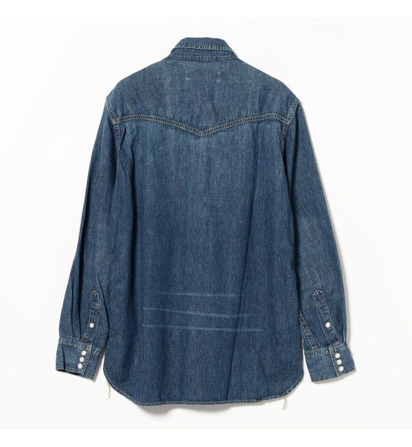 BEAMS PLUS「【別注】REMI RELIEF / Indigo Cotton Linen Western Shirt Classic Fit」|シャツ・ブラウス|
