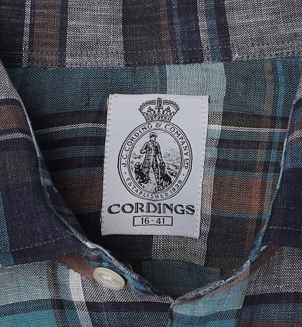 SHIPS「CORDINGS: マブチ チェック リネン シャツ」|シャツ・ブラウス|