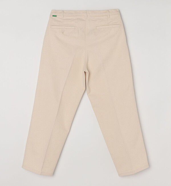SHIPS any「SHIPS any: コットンツイル 1タック ワイド トラウザーズ 〈ナチュラル〉◇」|チノ|