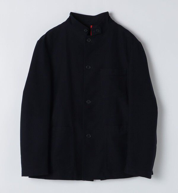 SHIPS「BATEAUX DE SHIPS: 〈セットアップ対応〉モールスキン スタンド ジャケット」|テーラードジャケット|ネイビー