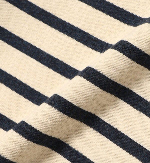 SHIPS for women「SHIPS Primary Navy Label:〈洗濯機可能〉ボリューム ワイド ボーダー プルオーバー」|Tシャツ・カットソー|