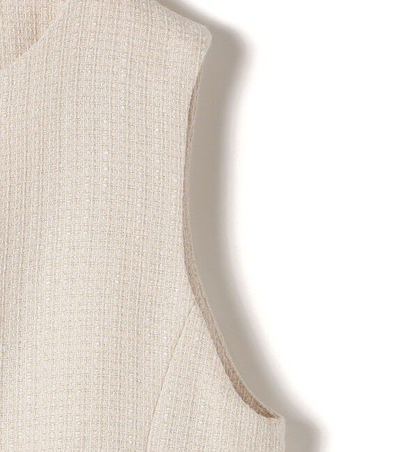 SHIPS for women「〈セレモニー対応可〉スラブ ツイード ジレ（セットアップ対応）」|ベスト・ジレ|