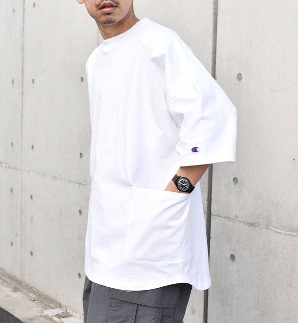 SHIPS any「【SHIPS any別注】Champion: ドルマン キャンプポケット Tシャツ 25SS◇」|Tシャツ・カットソー|
