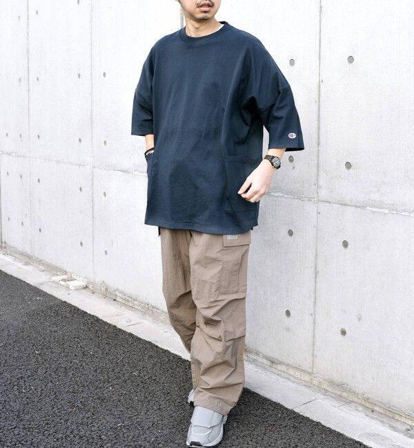 SHIPS any「【SHIPS any別注】Champion: ドルマン キャンプポケット Tシャツ 25SS◇」|Tシャツ・カットソー|
