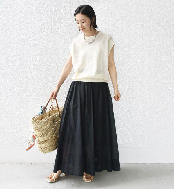 SHIPS for women「〈手洗い可能〉ウエスト ゴム ギャザー スカート 2」|スカート|