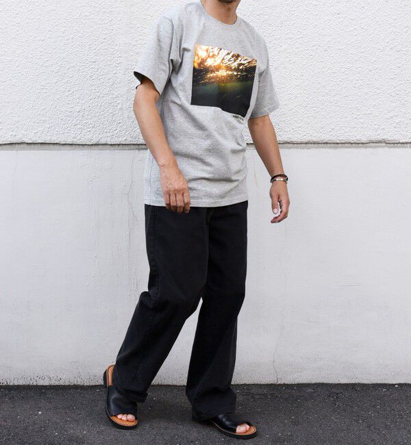 SHIPS any「SHIPS any: オーシャン フォトグラフ プリント ワンポイント 刺繍 Tシャツ◇」|Tシャツ・カットソー|