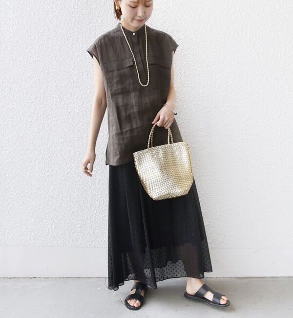 SHIPS for women「〈手洗い可能〉レオパード / 無地 ギャザー スカート」|スカート|