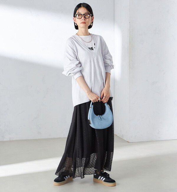 SHIPS for women「〈手洗い可能〉レオパード / 無地 ギャザー スカート」|スカート|