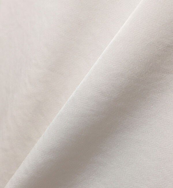 SHIPS for women「〈手洗い可能〉サテン ショート スリーブ ブラウス」|シャツ・ブラウス|