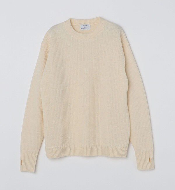 SHIPS「SHIPS: 奥山メリヤス ブリティッシュ ウール クルーネック ニット」|ニット・セーター|
