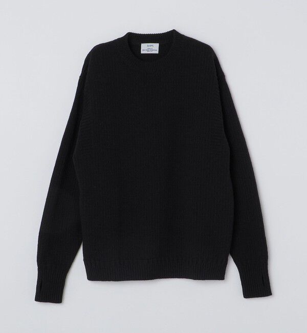 SHIPS「SHIPS: 奥山メリヤス ブリティッシュ ウール クルーネック ニット」|ニット・セーター|