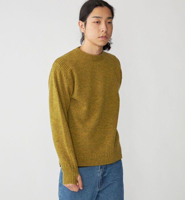 SHIPS「SHIPS: 奥山メリヤス ブリティッシュ ウール クルーネック ニット」|ニット・セーター|