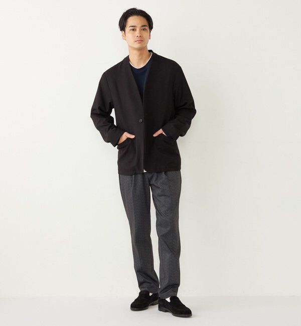 SHIPS Colors 「SHIPS Colors:〈手洗い可能〉TR ノーカラー ジャケット(セットアップ可能)◇」|ノーカラージャケット|