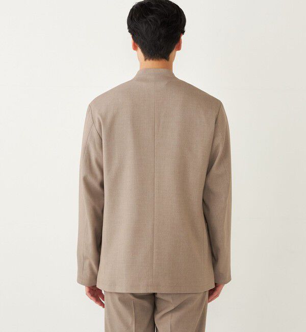 SHIPS Colors 「SHIPS Colors:〈手洗い可能〉TR ノーカラー ジャケット(セットアップ可能)◇」|ノーカラージャケット|