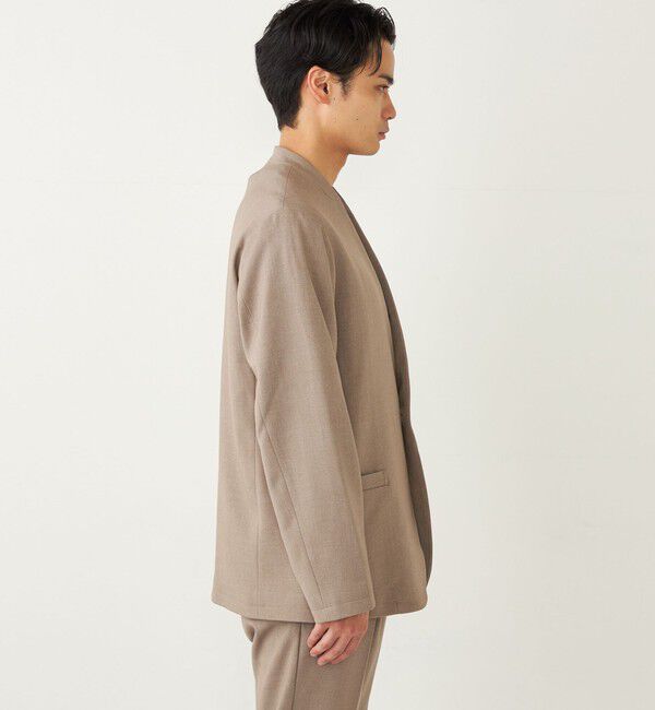 SHIPS Colors 「SHIPS Colors:〈手洗い可能〉TR ノーカラー ジャケット(セットアップ可能)◇」|ノーカラージャケット|