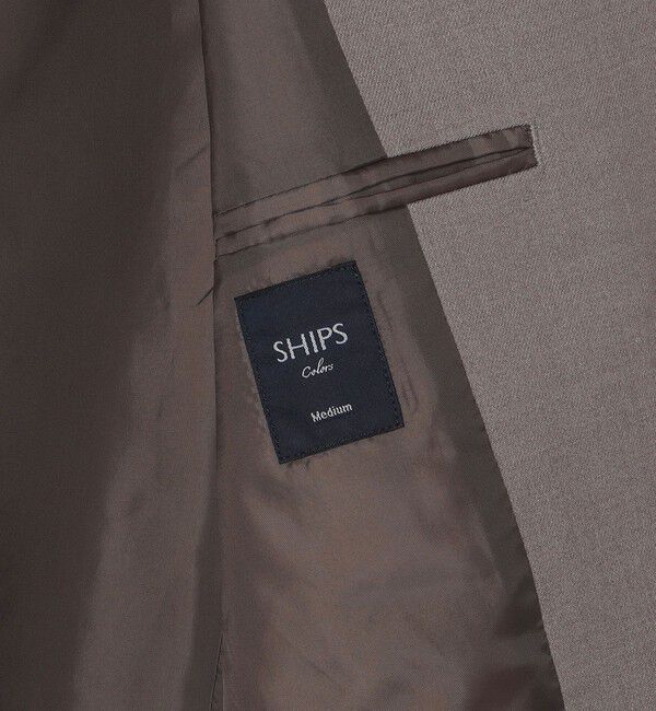 SHIPS Colors 「SHIPS Colors:〈手洗い可能〉TR ノーカラー ジャケット(セットアップ可能)◇」|ノーカラージャケット|