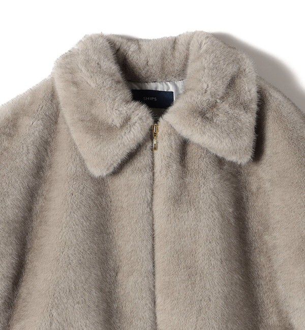 SHIPS for women「【WEB限定】グラデーション ファー ジップ ベスト」|その他|