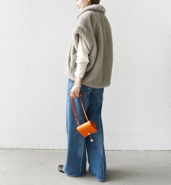 SHIPS for women「【WEB限定】グラデーション ファー ジップ ベスト」|その他|