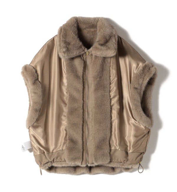 SHIPS for women「【WEB限定】グラデーション ファー ジップ ベスト」|その他|