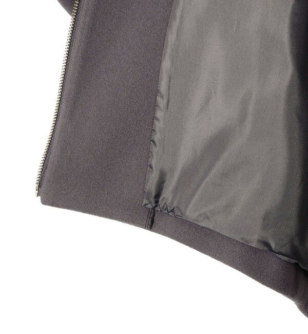 SHIPS for women「【WEB限定】〈手洗い可能〉 ウールライク ボトル ネック ジップ ブルゾン」|ブルゾン・スタジャン|