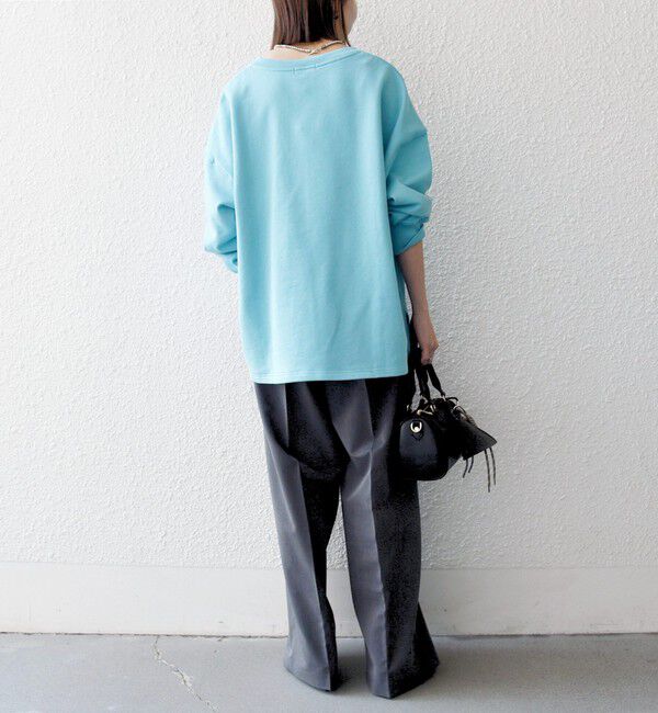 SHIPS any「《追加予約》【WEB限定】SHIPS any:〈洗濯機可能〉USAコットン 裏毛 スキッパー ルーズ スウェット」|スウェット・ジャージ|