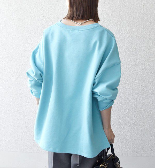 SHIPS any「《追加予約》【WEB限定】SHIPS any:〈洗濯機可能〉USAコットン 裏毛 スキッパー ルーズ スウェット」|スウェット・ジャージ|