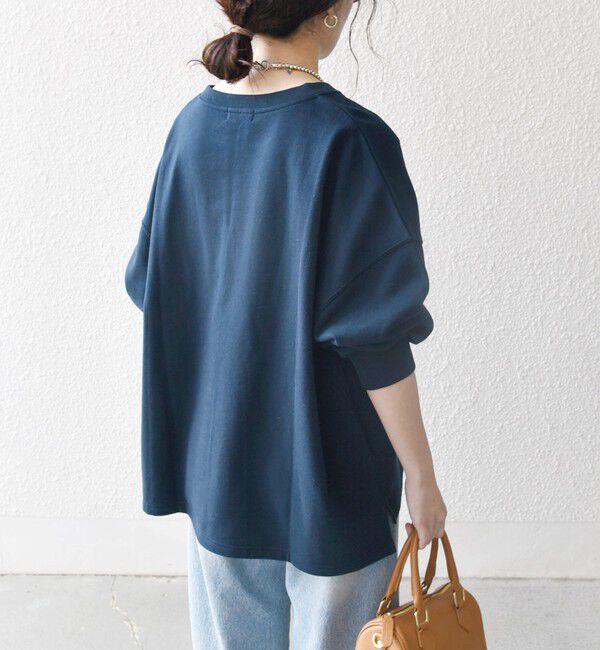 SHIPS any「《追加予約》【WEB限定】SHIPS any:〈洗濯機可能〉USAコットン 裏毛 スキッパー ルーズ スウェット」|スウェット・ジャージ|