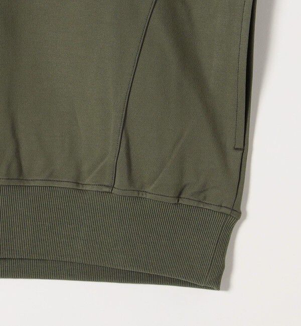 quaranciel「quaranciel:〈洗濯機可能〉ライト ポンチ ハーフジップ フレンチスリーブ TEE」|Tシャツ・カットソー|