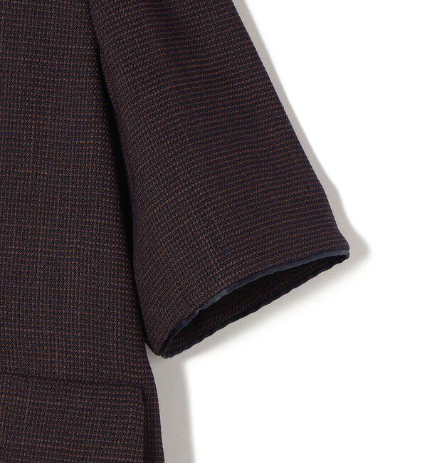 SHIPS for women「〈手洗い可能〉カラミ ノーラペル 半袖 ジャケット」|ノーカラージャケット|