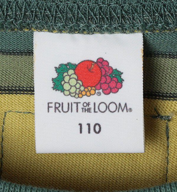 SHIPS any「FRUIT OF THE LOOM: 刺繍 ロゴ カラー ボーダー Tシャツ<KIDS>」|Tシャツ・カットソー|