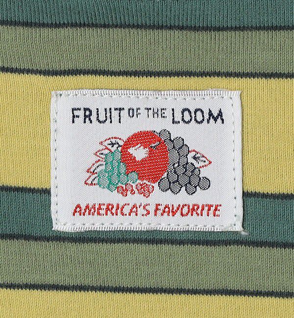 SHIPS any「FRUIT OF THE LOOM: 刺繍 ロゴ カラー ボーダー Tシャツ<KIDS>」|Tシャツ・カットソー|