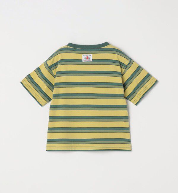 SHIPS any「FRUIT OF THE LOOM: 刺繍 ロゴ カラー ボーダー Tシャツ<KIDS>」|Tシャツ・カットソー|