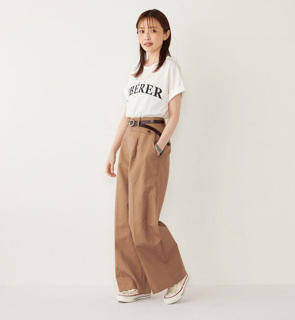 SHIPS Colors 「SHIPS Colors:〈接触冷感・UVカット〉ビッグロゴ ドルマン Tシャツ◇」|Tシャツ・カットソー|